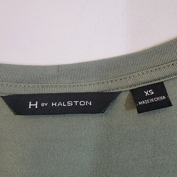 H by Halston Pale Green High Low Assymetric Size XS‎ EUC - Picture 3 of 5